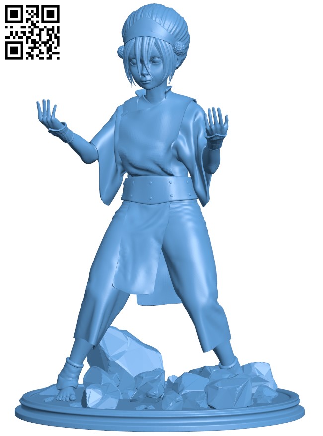 Toph Beifong H010646 file stl free download 3D Model for CNC and 3d printer
