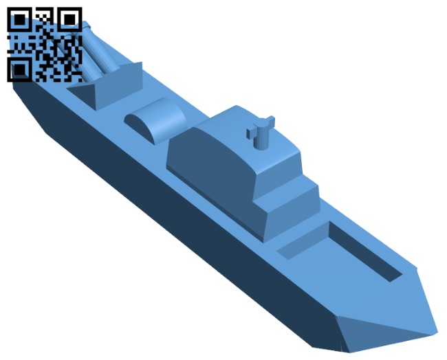 Toy battleship H010403 file stl free download 3D Model for CNC and 3d printer