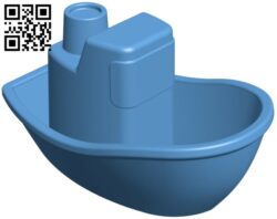 Toy boat H010404 file stl free download 3D Model for CNC and 3d printer