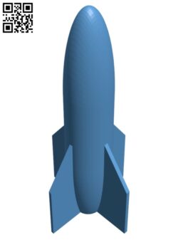 Toy rocket H010408 file stl free download 3D Model for CNC and 3d printer