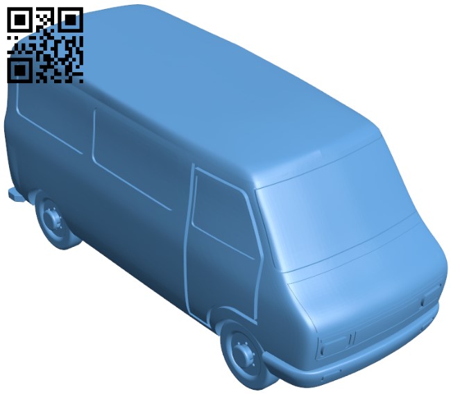 Toy van H010409 file stl free download 3D Model for CNC and 3d printer