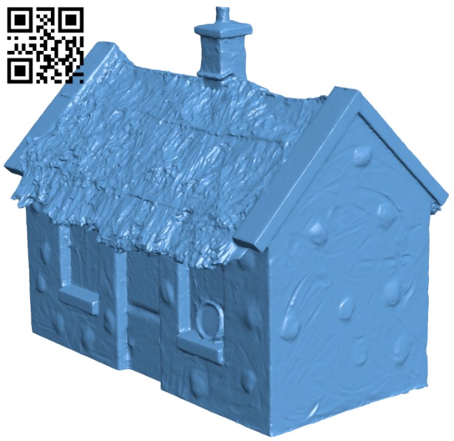 Traditional Irish Cottage H010572 file stl free download 3D Model for CNC and 3d printer