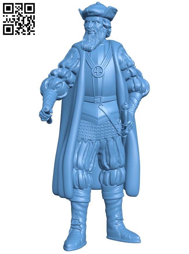 Vasco da Gama H010573 file stl free download 3D Model for CNC and 3d printer