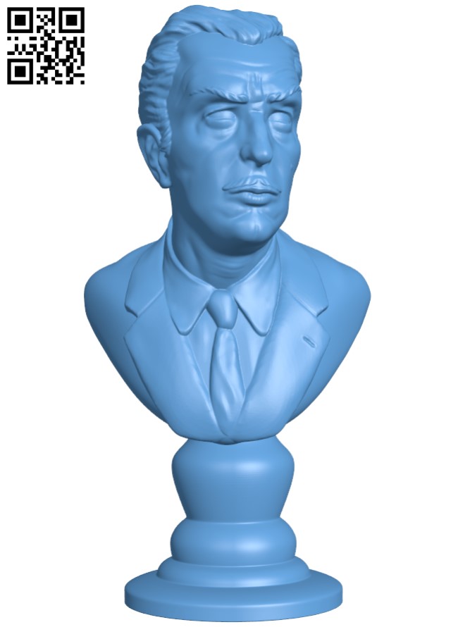 Vincent Price bust H010575 file stl free download 3D Model for CNC and 3d printer
