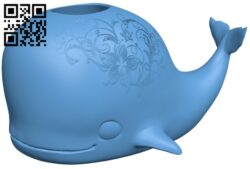 Whale pot H010580 file stl free download 3D Model for CNC and 3d printer