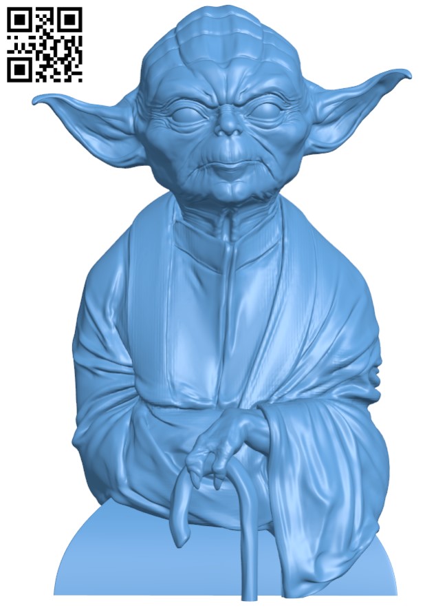 Yoda bust H010587 file stl free download 3D Model for CNC and 3d printer