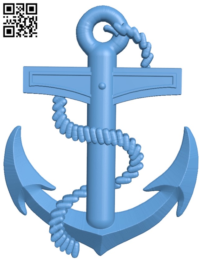 Anchor T0003053 download free stl files 3d model for CNC wood carving