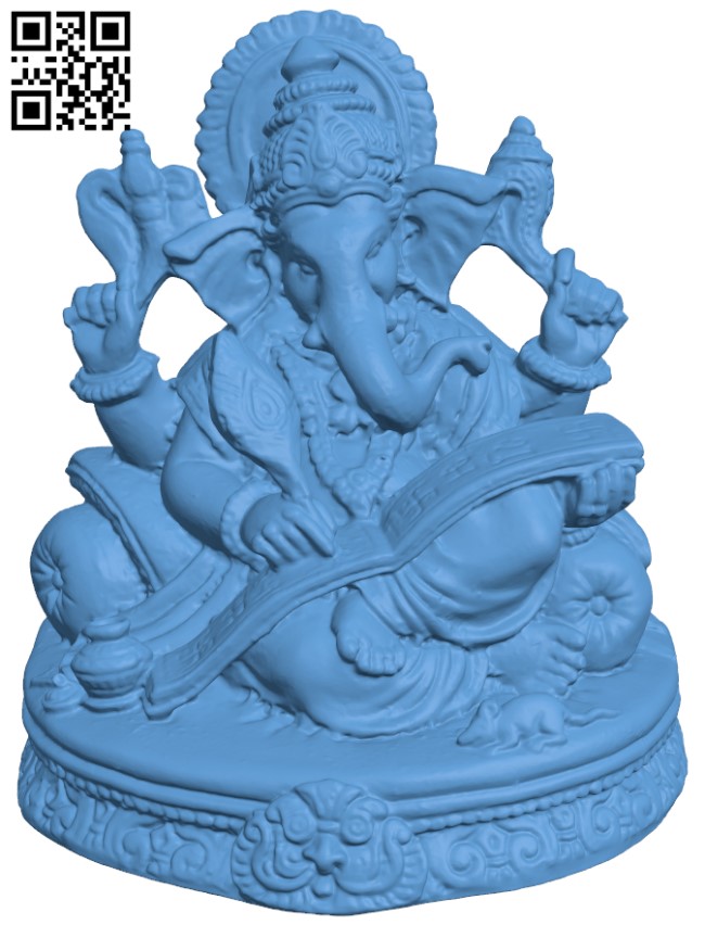 Buddhividhata Ganesh - God of Knowledge H010761 file stl free download 3D Model for CNC and 3d printer