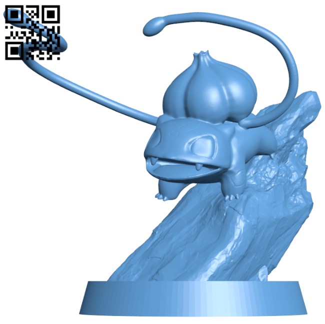 Bulbasaur - Pokemon H010674 file stl free download 3D Model for CNC and 3d printer