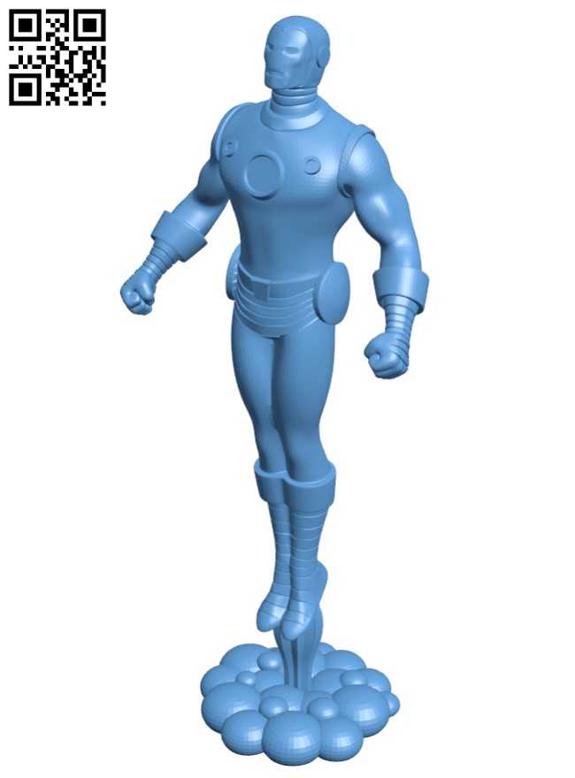 Classic Iron Man Flying H010794 file stl free download 3D Model for CNC and 3d printer
