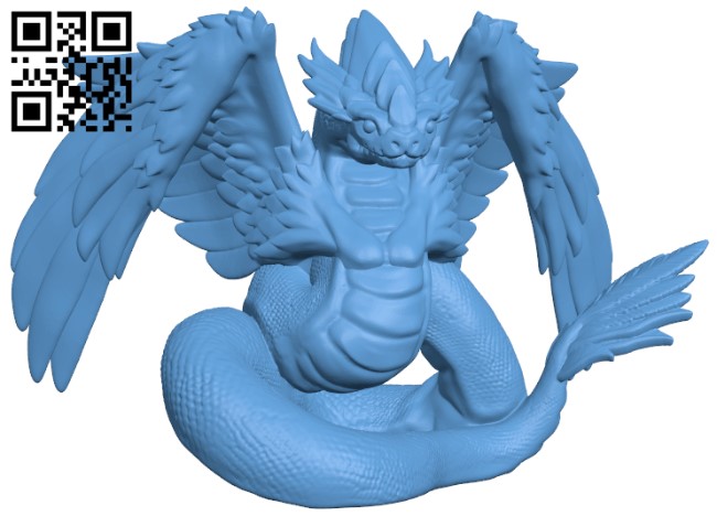 Couatl H010764 file stl free download 3D Model for CNC and 3d printer
