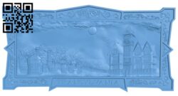 Count Dracula’s castle painting T0003073 download free stl files 3d model for CNC wood carving