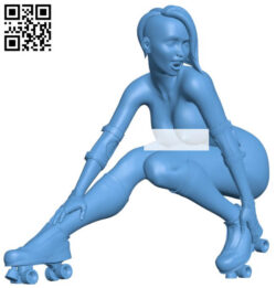 Cybergirls – Skate girl H010899 file stl free download 3D Model for CNC and 3d printer