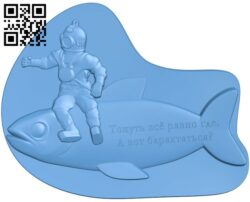 Diver painting T0003031 download free stl files 3d model for CNC wood carving