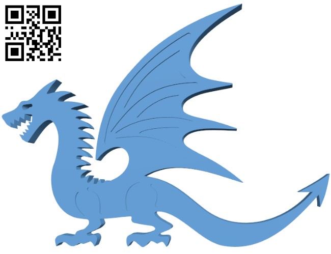Dragon T0003171 download free stl files 3d model for CNC wood carving