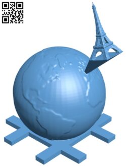 Earth to Paris H010853 file stl free download 3D Model for CNC and 3d printer