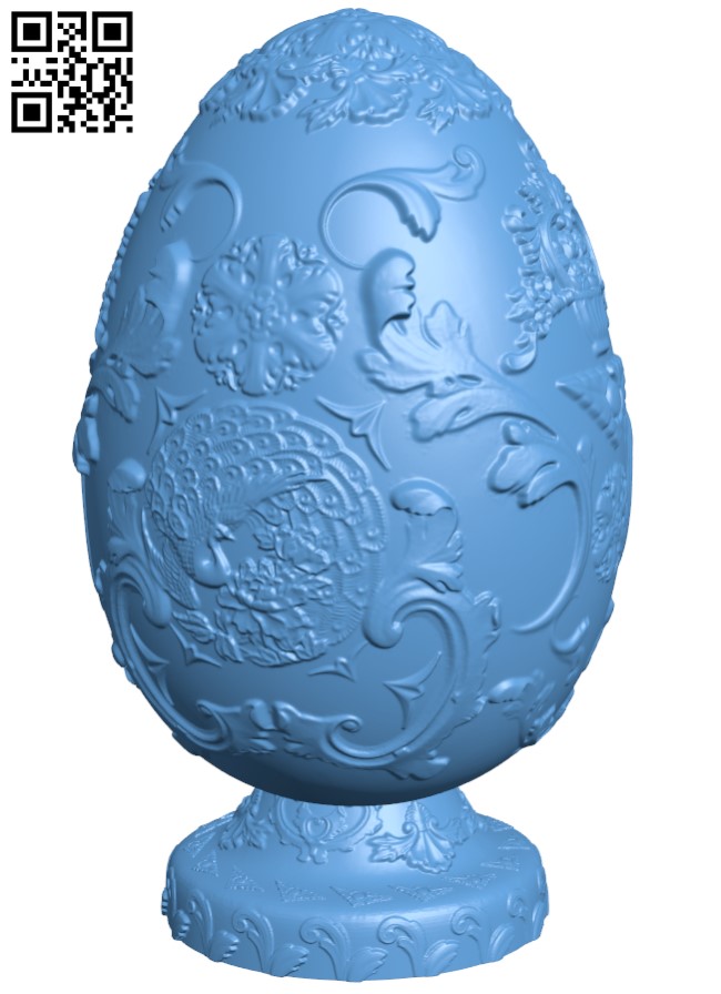 Easter egg T0003075 download free stl files 3d model for CNC wood carving