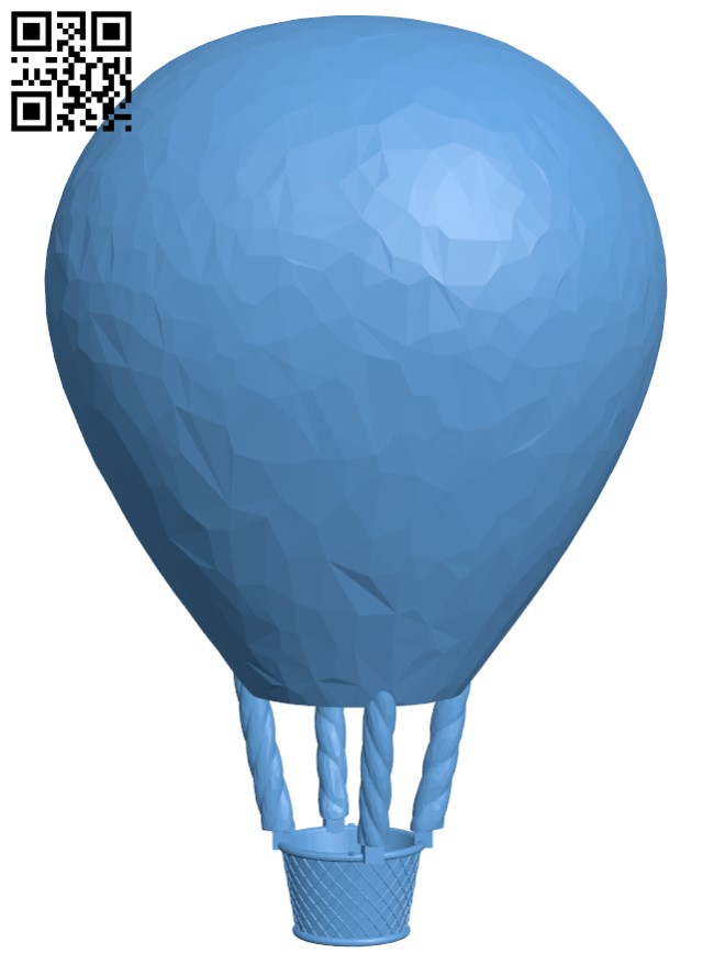 Easter egg hot air balloon H010662 file stl free download 3D Model for CNC and 3d printer