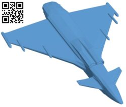 Eurofighter Typhoon – Airplane H010945 file stl free download 3D Model for CNC and 3d printer