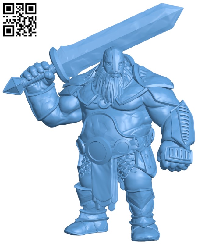 Fire Giant Swordsmen H010908 file stl free download 3D Model for CNC and 3d printer