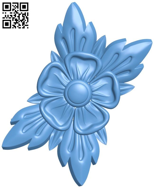 Flower pattern T0003055 download free stl files 3d model for CNC wood carving