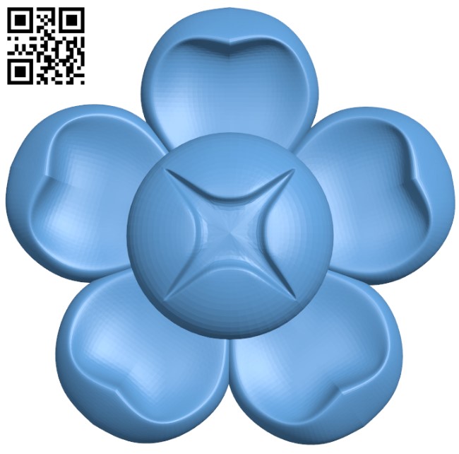 Flower pattern T0003222 download free stl files 3d model for CNC wood carving