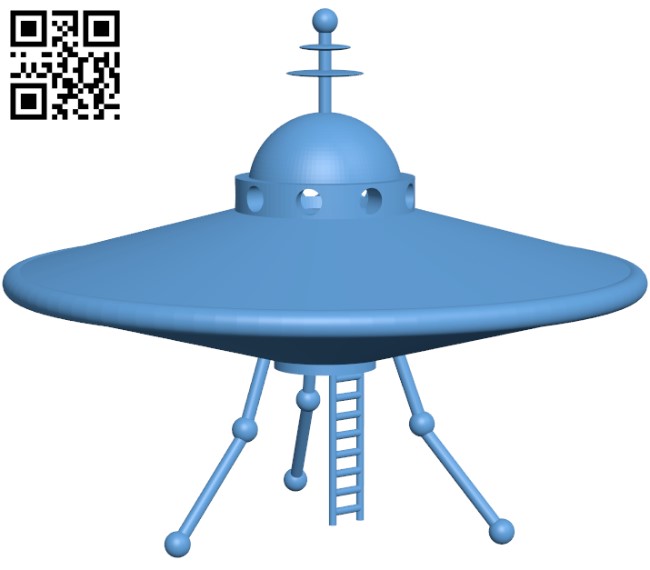 Flying Saucer H010697 file stl free download 3D Model for CNC and 3d printer