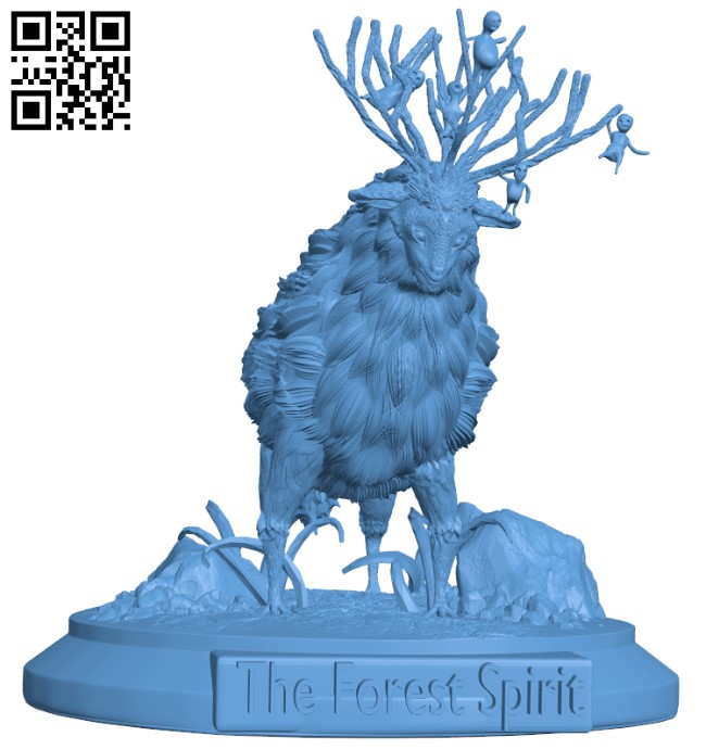 Forest Spirit - Princess mononoke H010664 file stl free download 3D Model for CNC and 3d printer