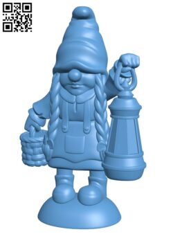 Garden gnome H010807 file stl free download 3D Model for CNC and 3d printer