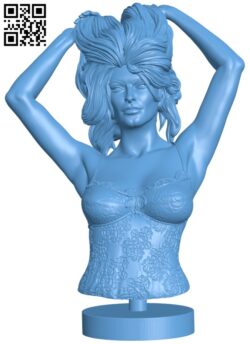 Girl bust H010682 file stl free download 3D Model for CNC and 3d printer