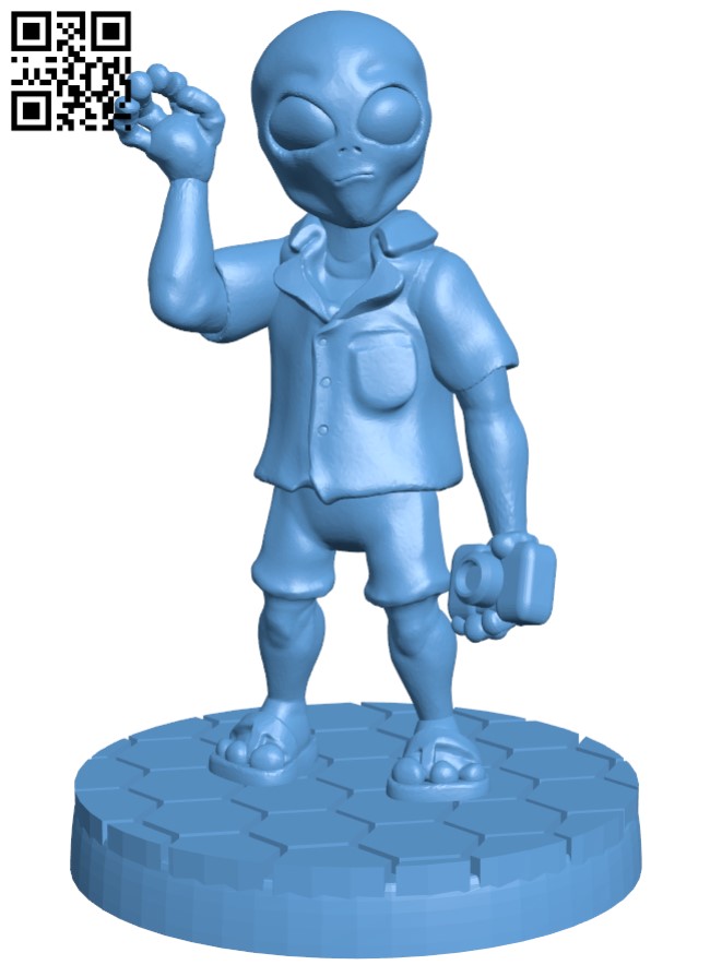Graylien Tourist H010699 file stl free download 3D Model for CNC and 3d printer
