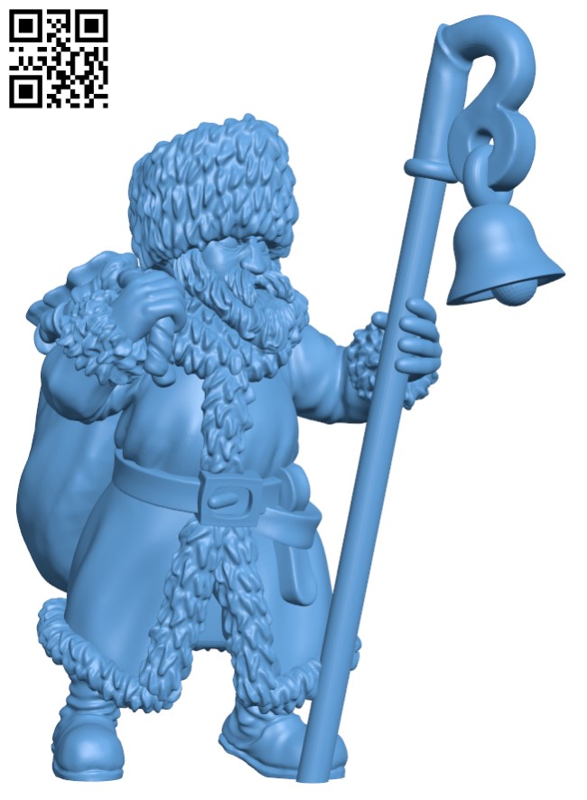 Halfling Santa H010665 file stl free download 3D Model for CNC and 3d printer