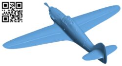 Hawker Hurricane – Airplane H010951 file stl free download 3D Model for CNC and 3d printer