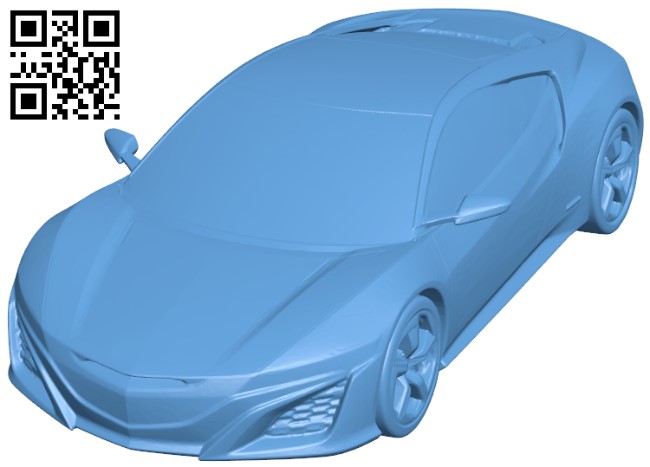 Honda NSX Concept Car H010667 file stl free download 3D Model for CNC and 3d printer