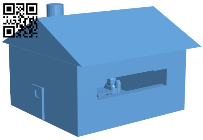 House H010916 file stl free download 3D Model for CNC and 3d printer