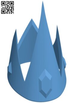 Ice King’s Crown – Adventure Time H010953 file stl free download 3D Model for CNC and 3d printer