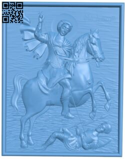 Icon of St. Demetrios T0003136 download free stl files 3d model for CNC wood carving