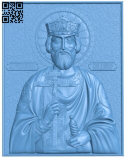 Icon of St.Vladimir T0003115 download free stl files 3d model for CNC wood carving
