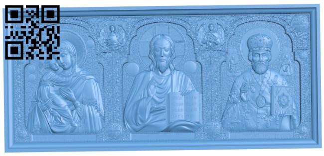 Icon of the saints T0002953 download free stl files 3d model for CNC wood carving