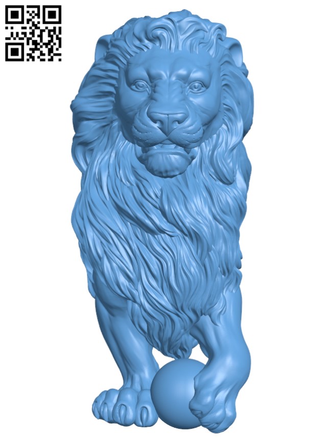 Lion T0003079 download free stl files 3d model for CNC wood carving