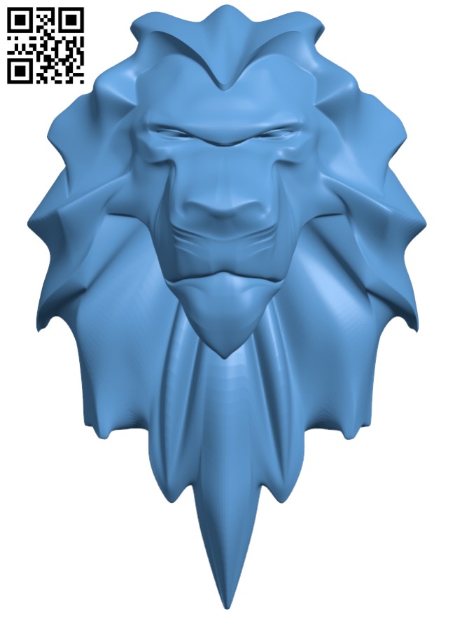 Lion head pattern T0003176 download free stl files 3d model for CNC wood carving