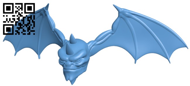 Malthak the flying head H010882 file stl free download 3D Model for CNC and 3d printer