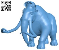 Manny – Ice Age H010940 file stl free download 3D Model for CNC and 3d printer