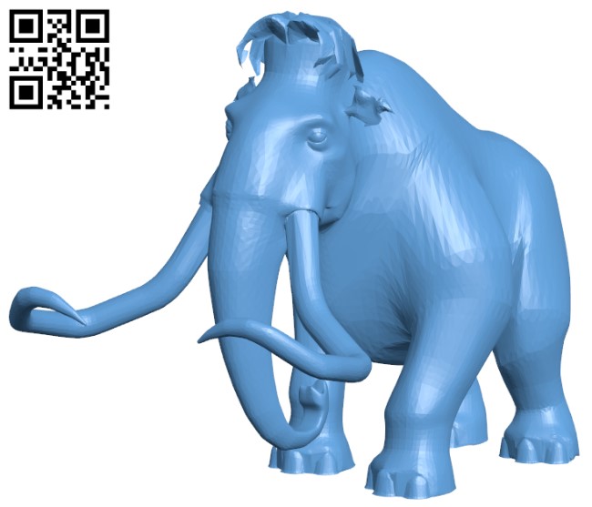 Manny - Ice Age H010940 file stl free download 3D Model for CNC and 3d printer