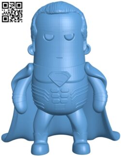 Mini Superman H010886 file stl free download 3D Model for CNC and 3d printer