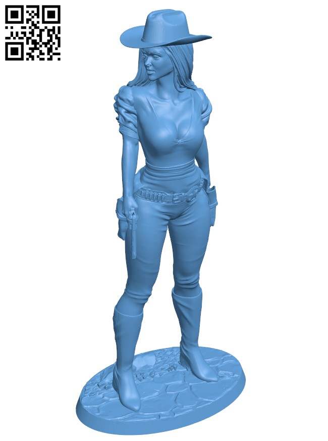 Miss Torri - U.S. Marshal H010704 file stl free download 3D Model for CNC and 3d printer