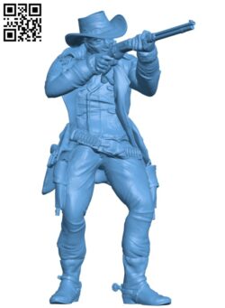 Old West Bandit Sniper H010714 file stl free download 3D Model for CNC and 3d printer