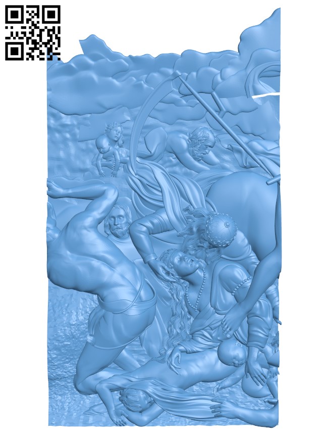 Paintings of arresting women T0003163 download free stl files 3d model for CNC wood carving
