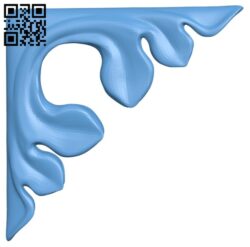Pattern in the corner T0003232 download free stl files 3d model for CNC wood carving