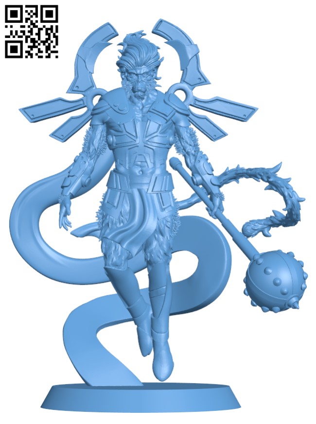 Pavanputra Hanuman - Son of Wind God H010778 file stl free download 3D Model for CNC and 3d printer